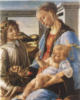 Схема вышивки «Мадонна с младенцем и ангелом»