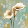 White Calla Lilies on Blue: оригинал