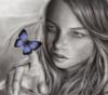 Портрет девушки с бабочкой: оригинал