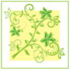 Схема вышивки «Подушка, растительный орнамент»