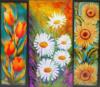 Схема вышивки «Floral Triptych»