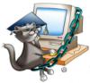 Кот учёный и компьютер: оригинал