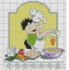 Схема вышивки «Поварёнок на кухне»