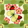Схема вышивки «Подушка - "Бабочка"»