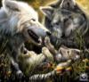 Схема вышивки «Волчья семья»