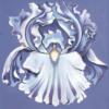 White Iris on Blue: оригинал