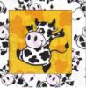 Схема вышивки «Подушка "веселая корова"»