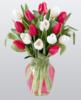 Схема вышивки «Розовые и белые тюльпаны »