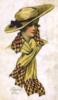 Схема вышивки «Портрет дамы в шарфе и шляпке»