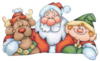 Схема вышивки «Санта и его команда»