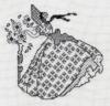 Схема вышивки «Дама»