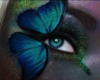 Схема вышивки «Глаз с бабочкой»