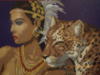 Девушка и леопард: оригинал