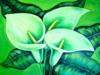 Схема вышивки «Green Calla Lilies»