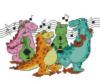 Схема вышивки «Музыкальные динозавры»