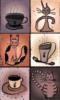 Схема вышивки «Панно - котики и кофе»