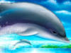 Схема вышивки «Дельфины»