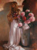 Девушка и ваза с цветами: оригинал