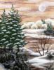 Зимний пейзаж с ёлочками: оригинал