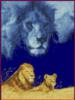 Схема вышивки «Тень льва»