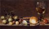 Схема вышивки «Натюрморт с фруктами и хлебом»