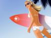 Схема вышивки «Девушка с серфинг доской»