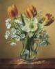 Схема вышивки «Серия: цветы в вазах»