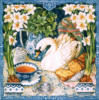 Схема вышивки «Swan & Flowers»