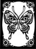 Схема вышивки «Ч-б бабочки»