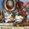 Схема вышивки «Музыкальная кошка»