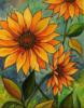 Схема вышивки «Sunflower - Diptych Up»