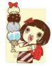 Девочка с мороженым: оригинал