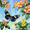 Схема вышивки «Серия Бабочки и цветы 2»
