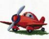 Схема вышивки «Красный самолетик»