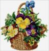 Схема вышивки «Корзинка с цветиками»