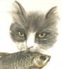 Кот и рыбка: оригинал