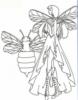 Схема вышивки «Эльф и пчела»