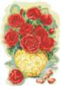 Схема вышивки «Розы в золотой вазе»