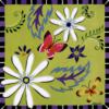 Схема вышивки «Подушка Цветы и бабочки 2»