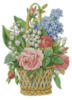 Схема вышивки «Корзинка с цветами»