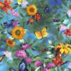 Схема вышивки «Подушка Цветы и бабочки»