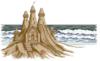 Схема вышивки «Замок из песка»