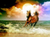 Схема вышивки «Море и конь»