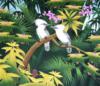 Схема вышивки «Птички невелички в тропиках»