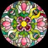 Схема вышивки «Цветочный орнамент в круге»