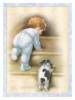 Схема вышивки «Малыш и собачка - винтаж»