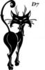 Схема вышивки «Черный кот»