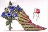 Схема вышивки «Цветочная туфелька 19»