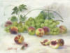 Схема вышивки «Виноград и персики.Пугачев П.»