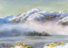 Схема вышивки «Туман в горах. Пугачев П.»